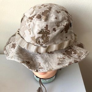 Genuine USMC Marine Corps Marpat Desert Digital Boonie Hat - Size Large Unisex
